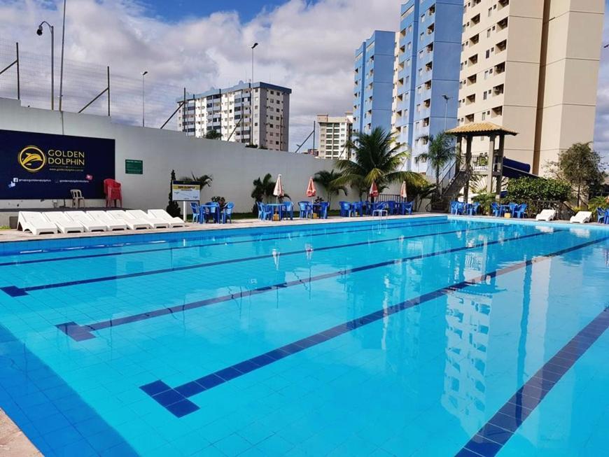 קאלדס נובאס Flat Golden Dolphin Grand Hotel - Quarto E Sala Com Roupa De Cama E Banho - Piscinas 24H מראה חיצוני תמונה
