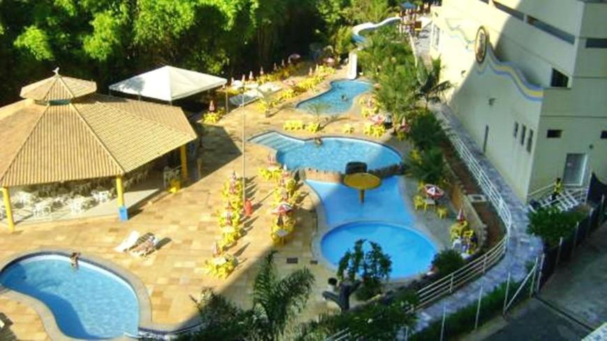 קאלדס נובאס Flat Golden Dolphin Grand Hotel - Quarto E Sala Com Roupa De Cama E Banho - Piscinas 24H מראה חיצוני תמונה