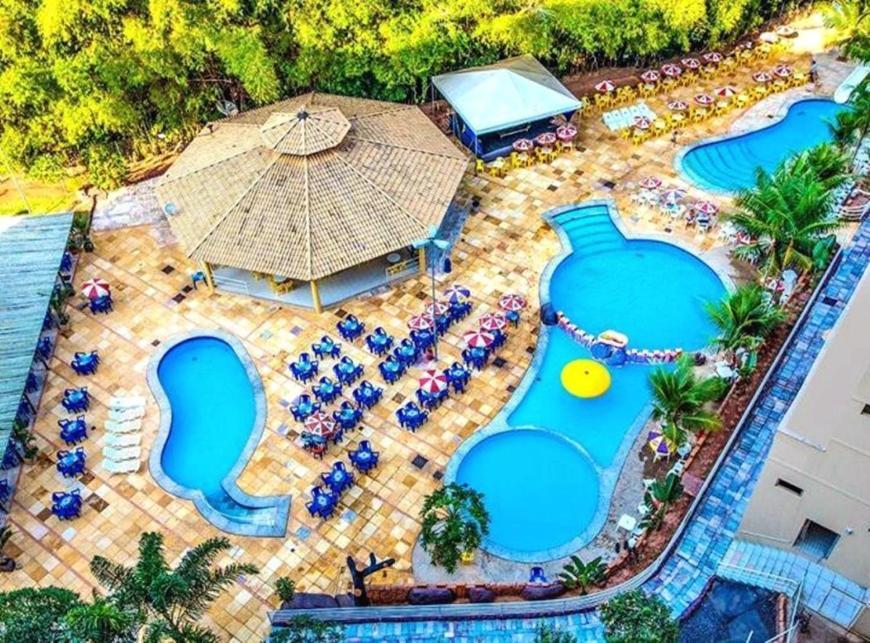 קאלדס נובאס Flat Golden Dolphin Grand Hotel - Quarto E Sala Com Roupa De Cama E Banho - Piscinas 24H מראה חיצוני תמונה